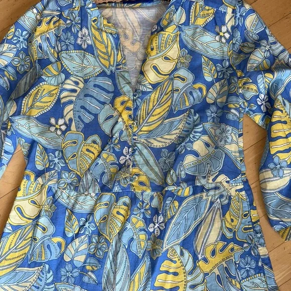 J. Mclaughlin Cunningham tropical print maxi dress, S, G1257 - Picture 8 of 9